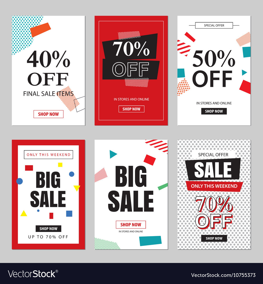 Set Of Sale Website Banner Templates Throughout Free Online Banner Templates