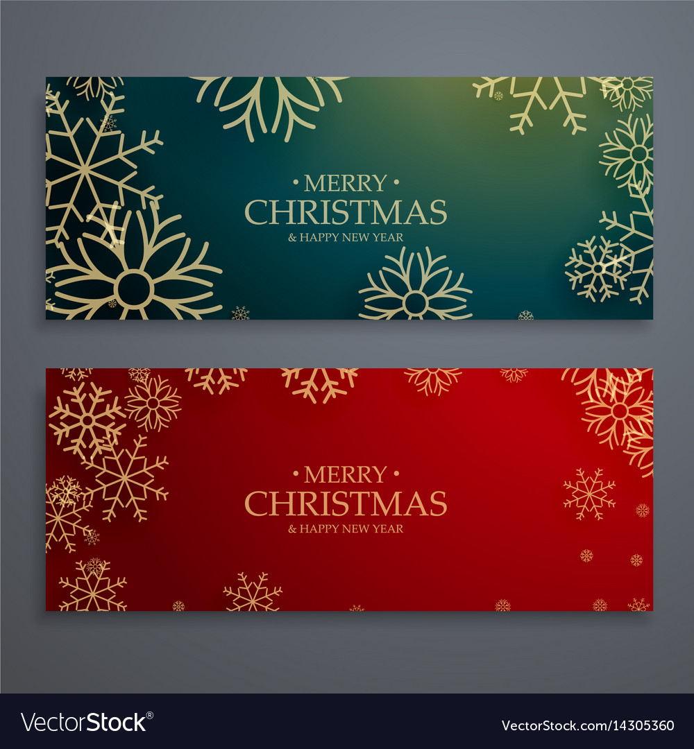 Set Of Two Merry Christmas Banners Template In Within Merry Christmas Banner Template