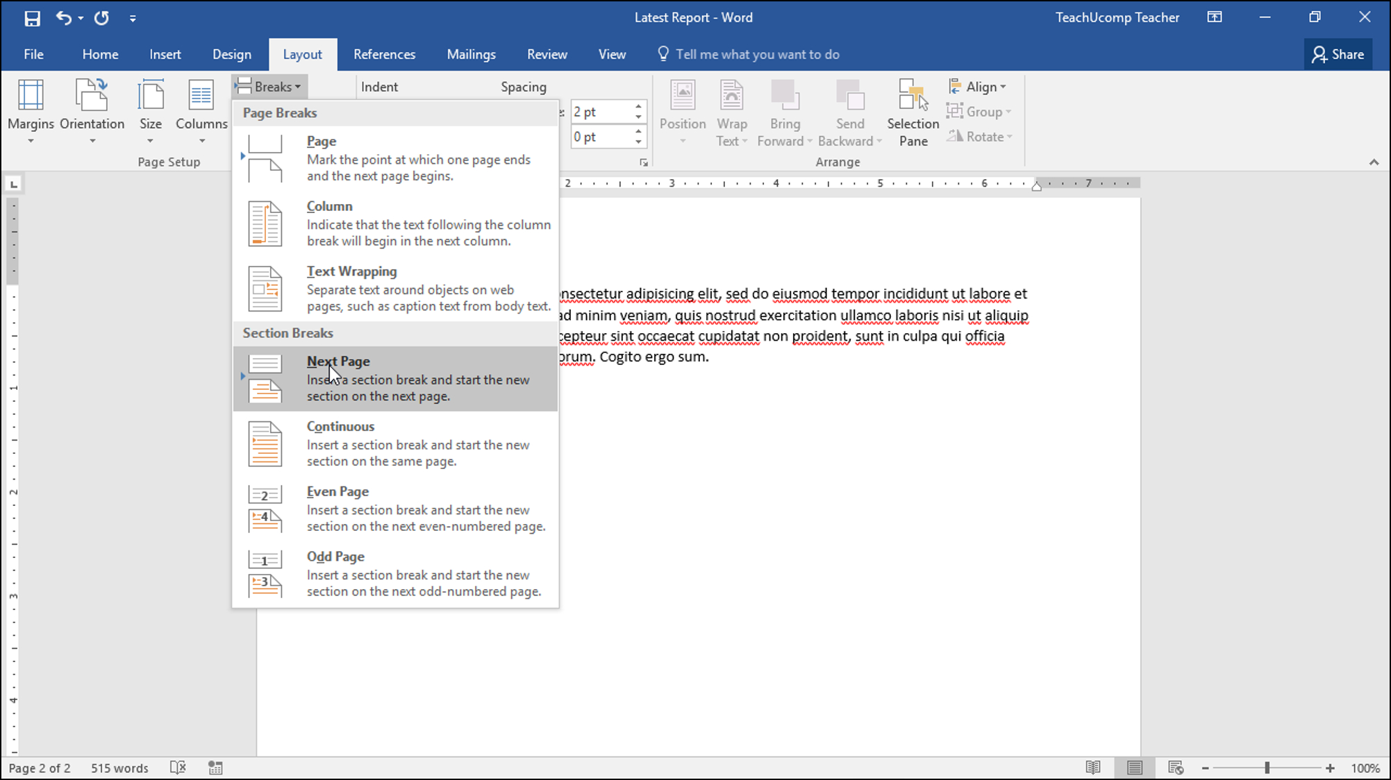 Set Page Breaks In Word  Tutorial And Instructions For Change The Normal Template In Word 2010