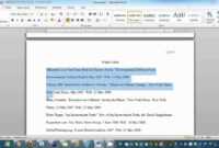 Setting Your Essay To Mla Format In Word with Mla Format Word Template