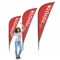 Sharkfin Banners & Sharkfin Flags | Printing Companies Inside Sharkfin Banner Template