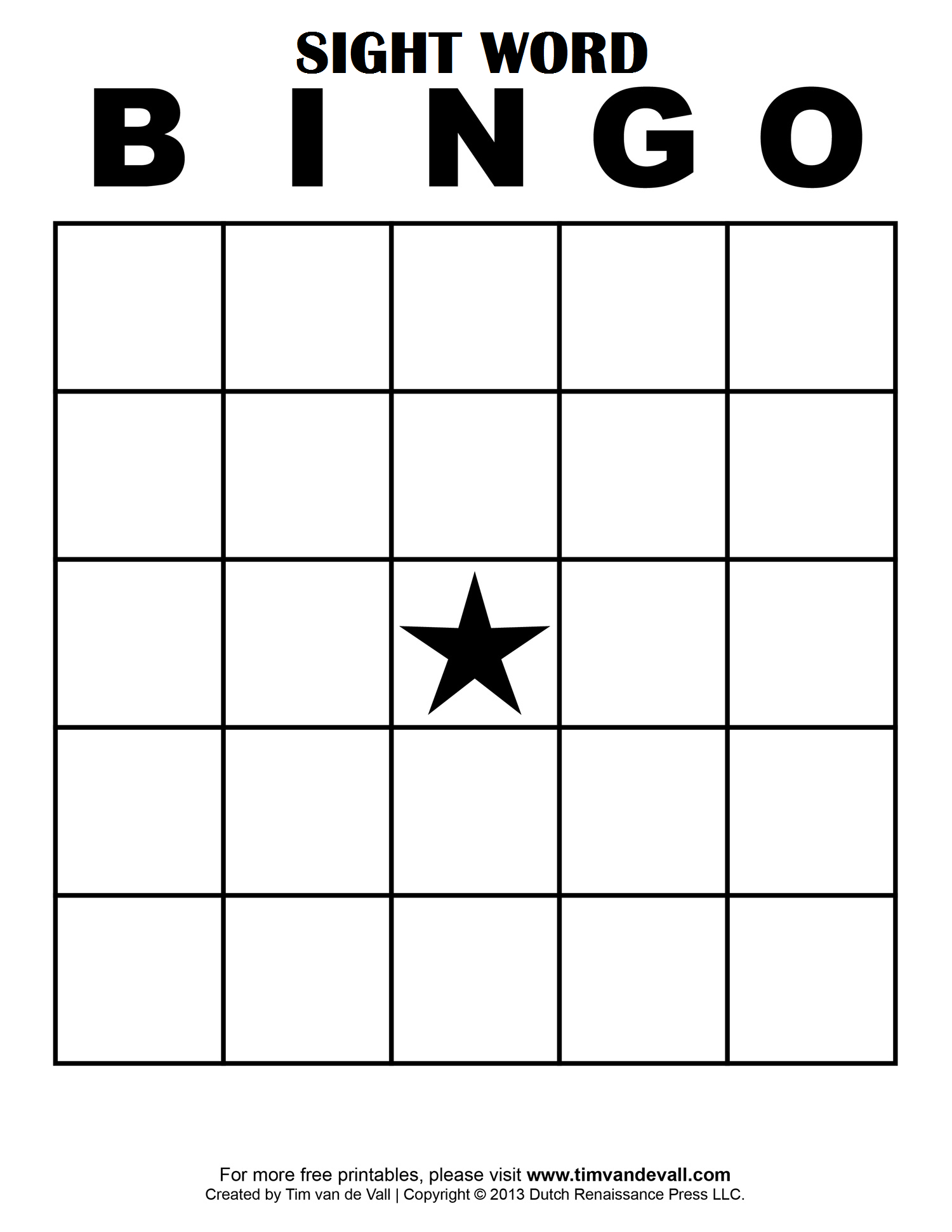 Sight Word Bingo … | School Classroom Ideas | Blank Bingo Throughout Blank Bingo Card Template Microsoft Word