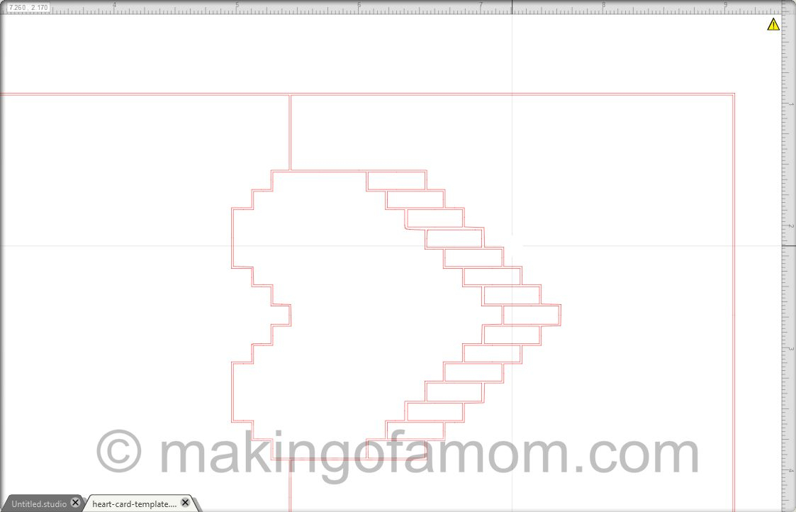 Silhouette Tutorial: Valentine Pixelated Popup Heart Card Throughout Pixel Heart Pop Up Card Template