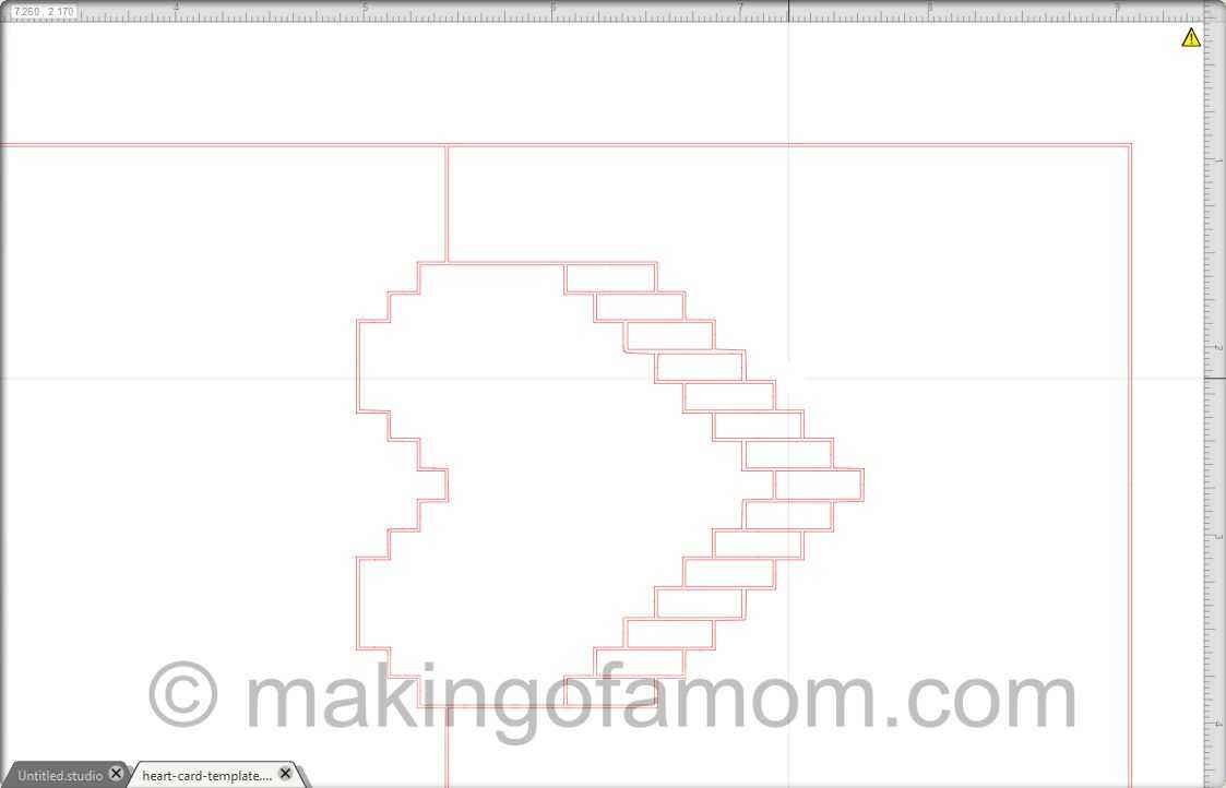 Silhouette Tutorial: Valentine Pixelated Popup Heart Card Throughout Pixel Heart Pop Up Card Template