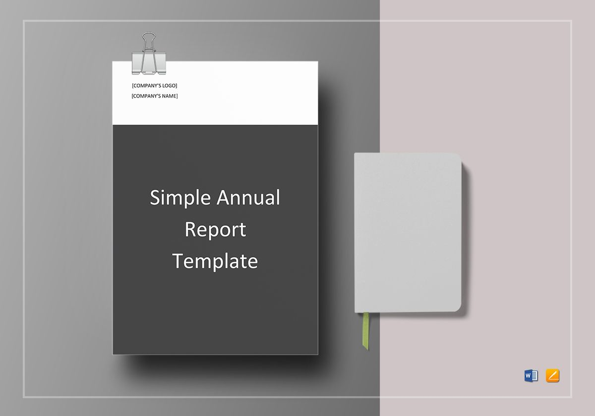 Simple Annual Report Template In Simple Report Template Word