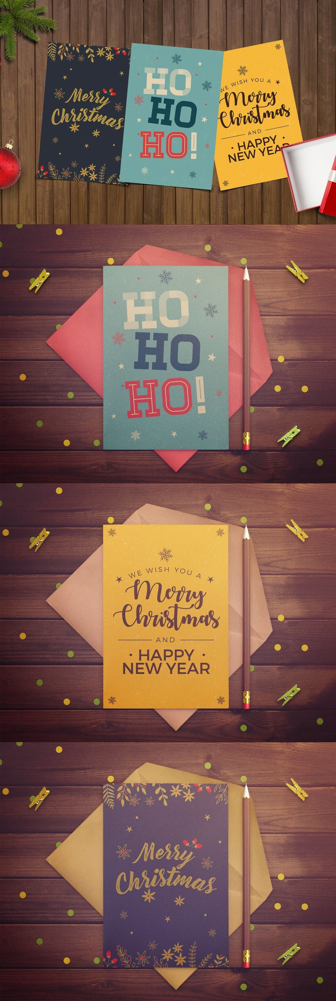 Simple Christmas Card Template — Adobe Photoshop, Adobe Throughout Adobe Illustrator Christmas Card Template