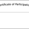 Simple Participation Certificate Template Free Download For Generic Certificate Template