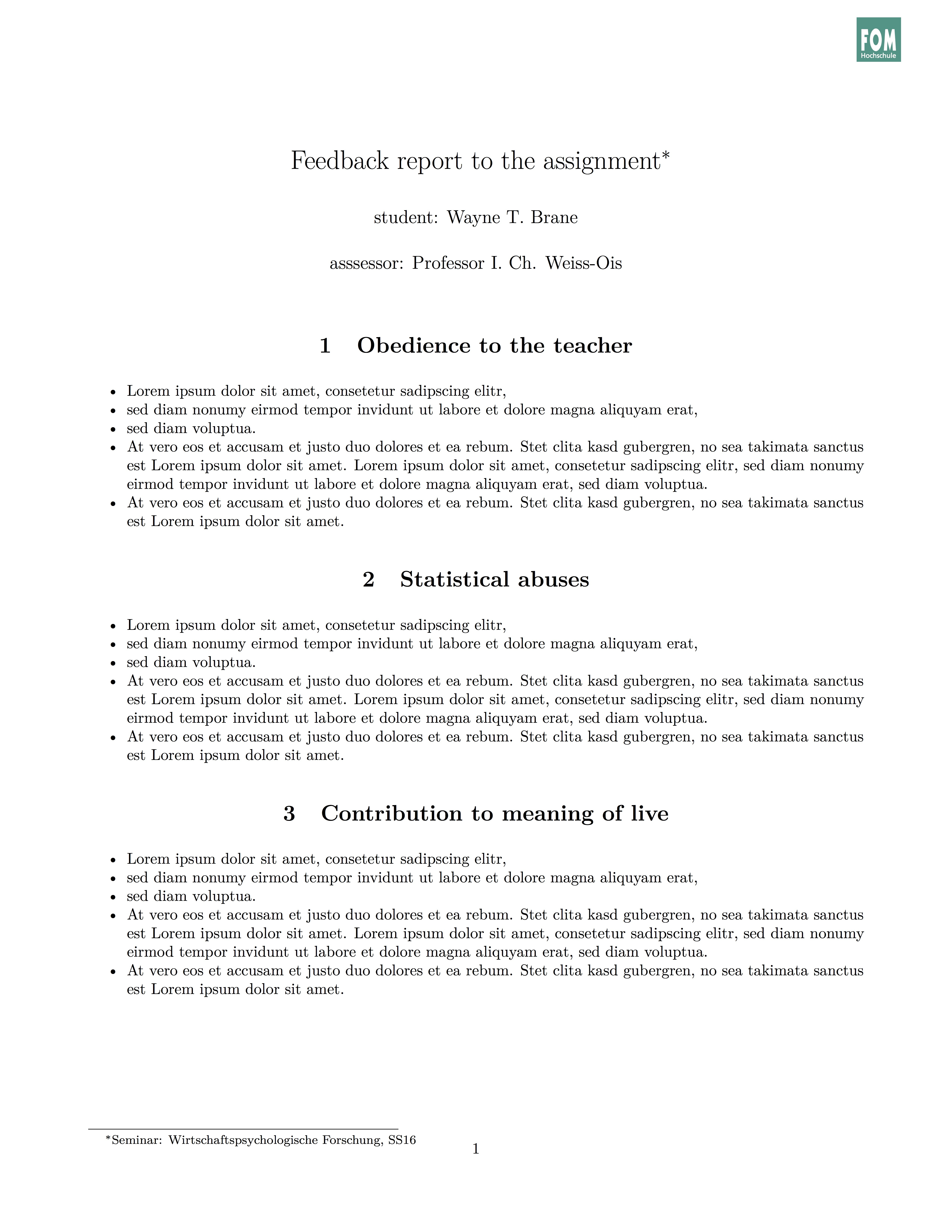 Simple (R )Markdown Template For 'onepager Reports' Etc Intended For Assignment Report Template