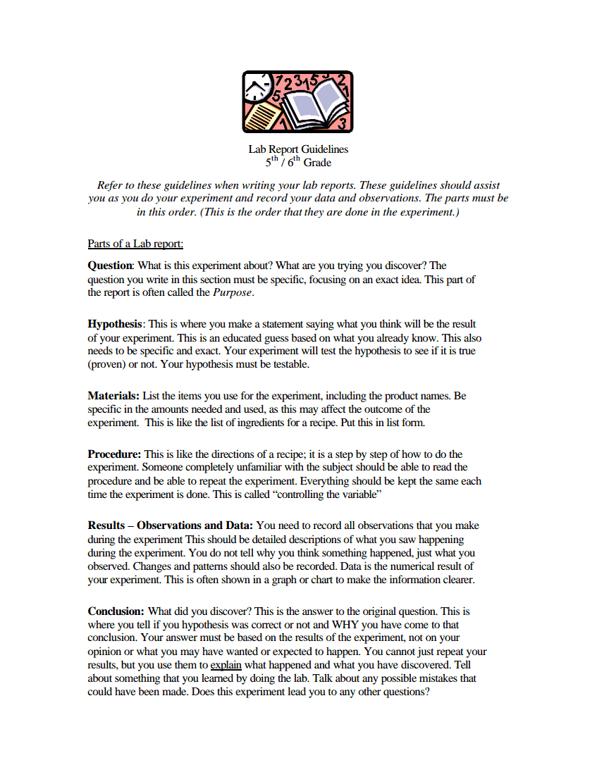 Simple Sample Lab Report | Lab Report, Science Chemistry Intended For Science Lab Report Template