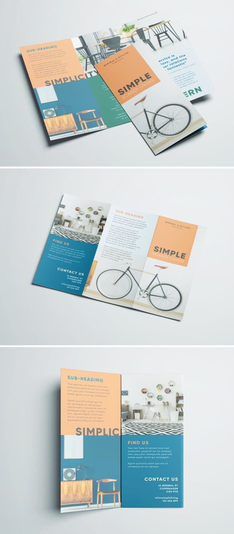 Simple Tri Fold Brochure | Brochure Design, Layout Design Throughout 3 Fold Brochure Template Free Download