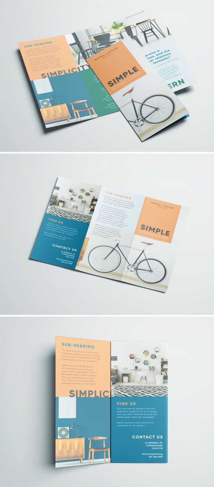 Simple Tri Fold Brochure | Brochure Design, Layout Design Throughout Tri Fold Brochure Template Indesign Free Download