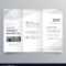 Simple Trifold Brochure Template Design With Throughout One Page Brochure Template