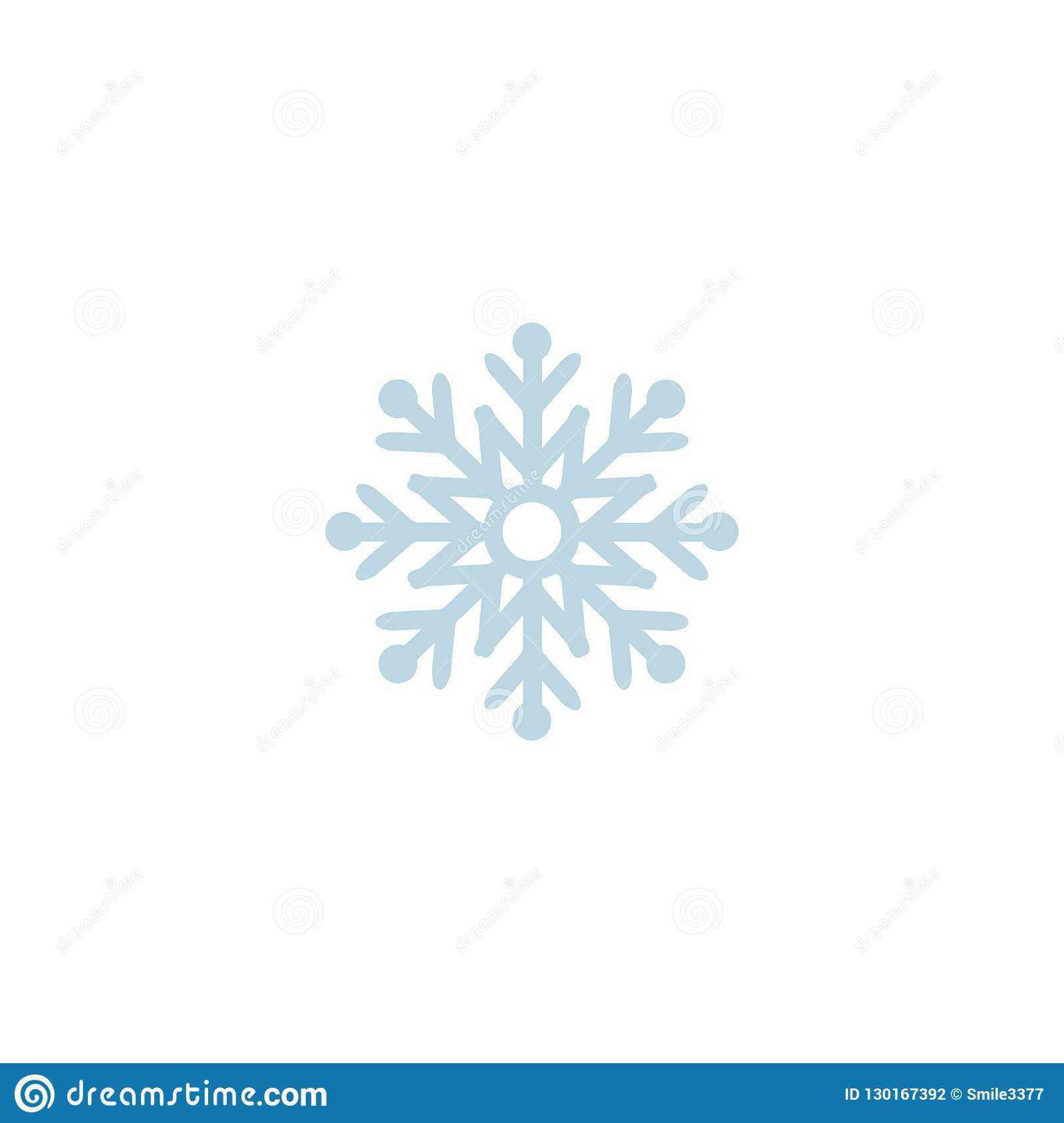 Snowflake Icon. Template Christmas Snowflake On Blank Inside Blank Snowflake Template