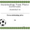 Soccer Certificate Templates Blank | K5 Worksheets in Soccer Certificate Template