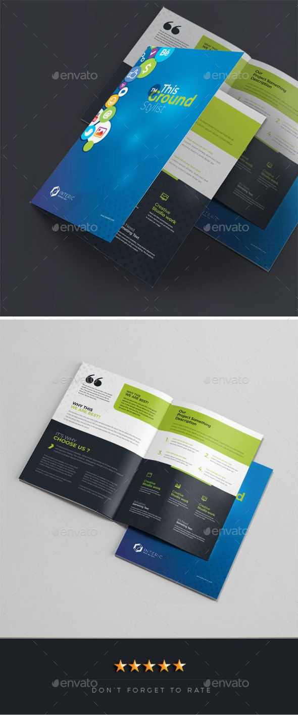 Social Media Bi Fold Brochure #media, #social, #bi Inside Social Media Brochure Template