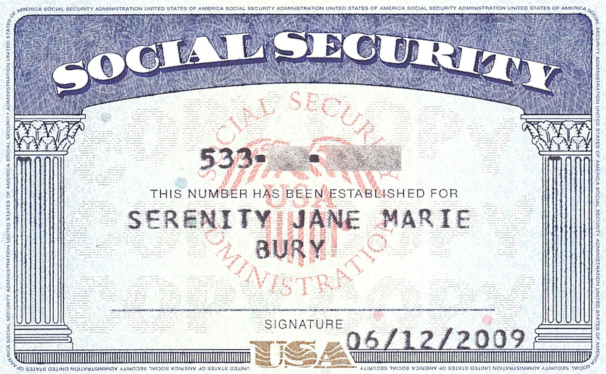 Social+Security+Card+Blank | General | Social Security In Social Security Card Template Psd