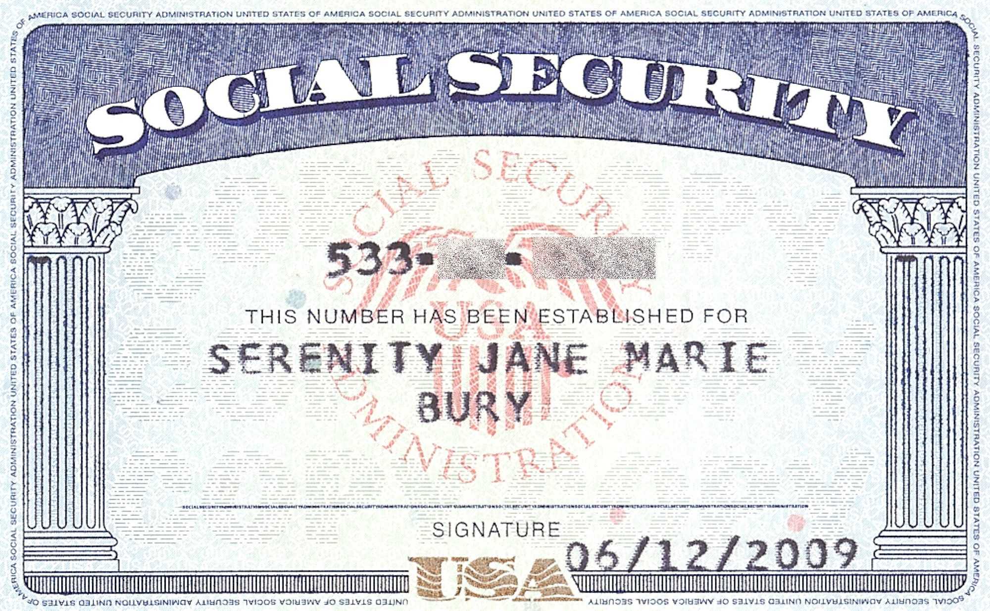 Social+Security+Card+Blank | General | Social Security Intended For Social Security Card Template Photoshop