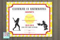 Softball Award Certificate Template - Taid.tk regarding Softball Award Certificate Template