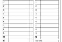 Softball Lineup Card Template - Atlantaauctionco with Softball Lineup Card Template