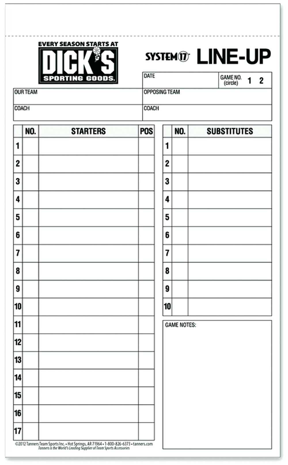 Softball Lineup Card Template – Atlantaauctionco With Softball Lineup Card Template