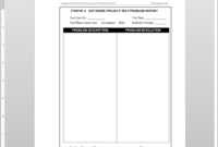 Software Project Test Problem Report Template | Itsw107-3 within Software Problem Report Template