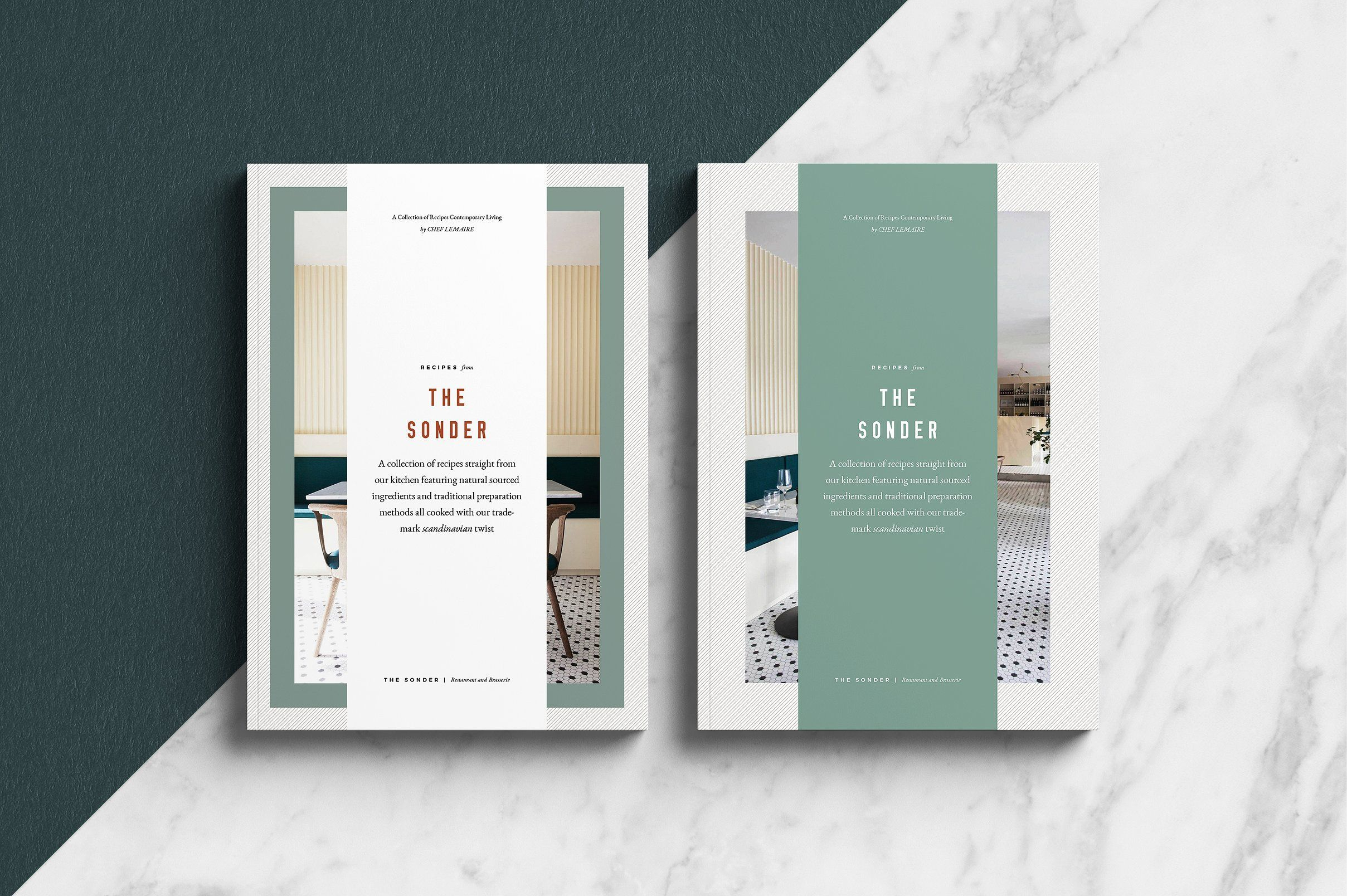 Sonder – Cookbook/recipe Book/brochure Template. A 30 Page With Regard To Pop Up Brochure Template