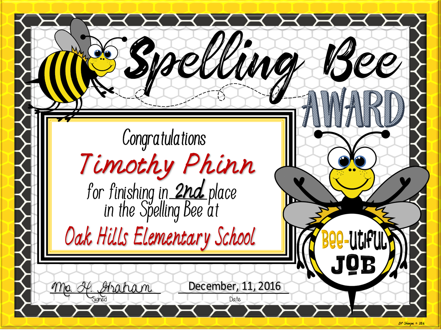Spelling Bee Awards ~ Fillable | Spelling Bee, Bee Intended For Spelling Bee Award Certificate Template