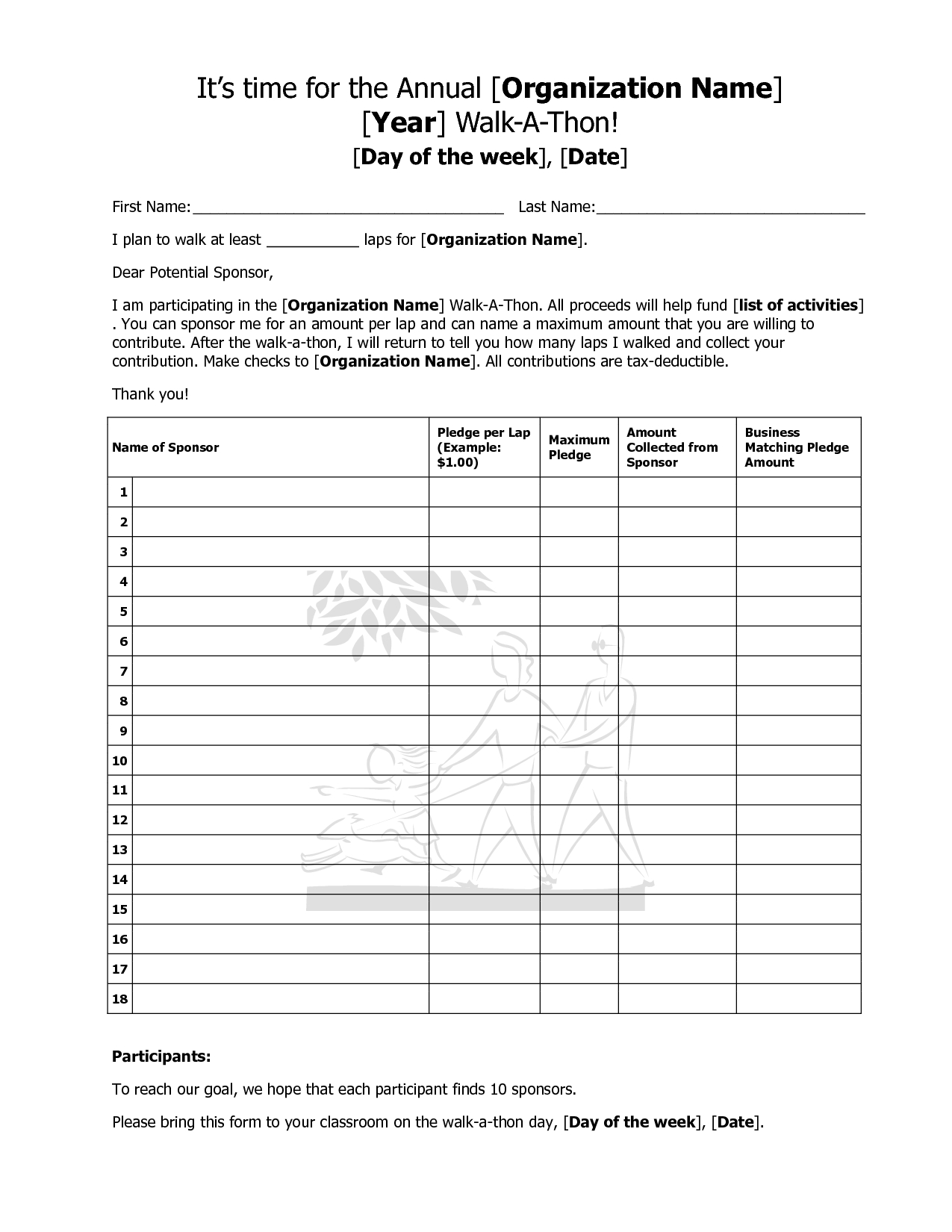 Sponsorship Form Template – Sinda.foreversammi Pertaining To Blank Sponsorship Form Template