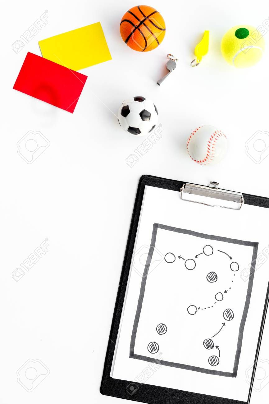 Sport Judging Concept. Soccer Referee. Tactic Plan For Game Pertaining To Football Referee Game Card Template