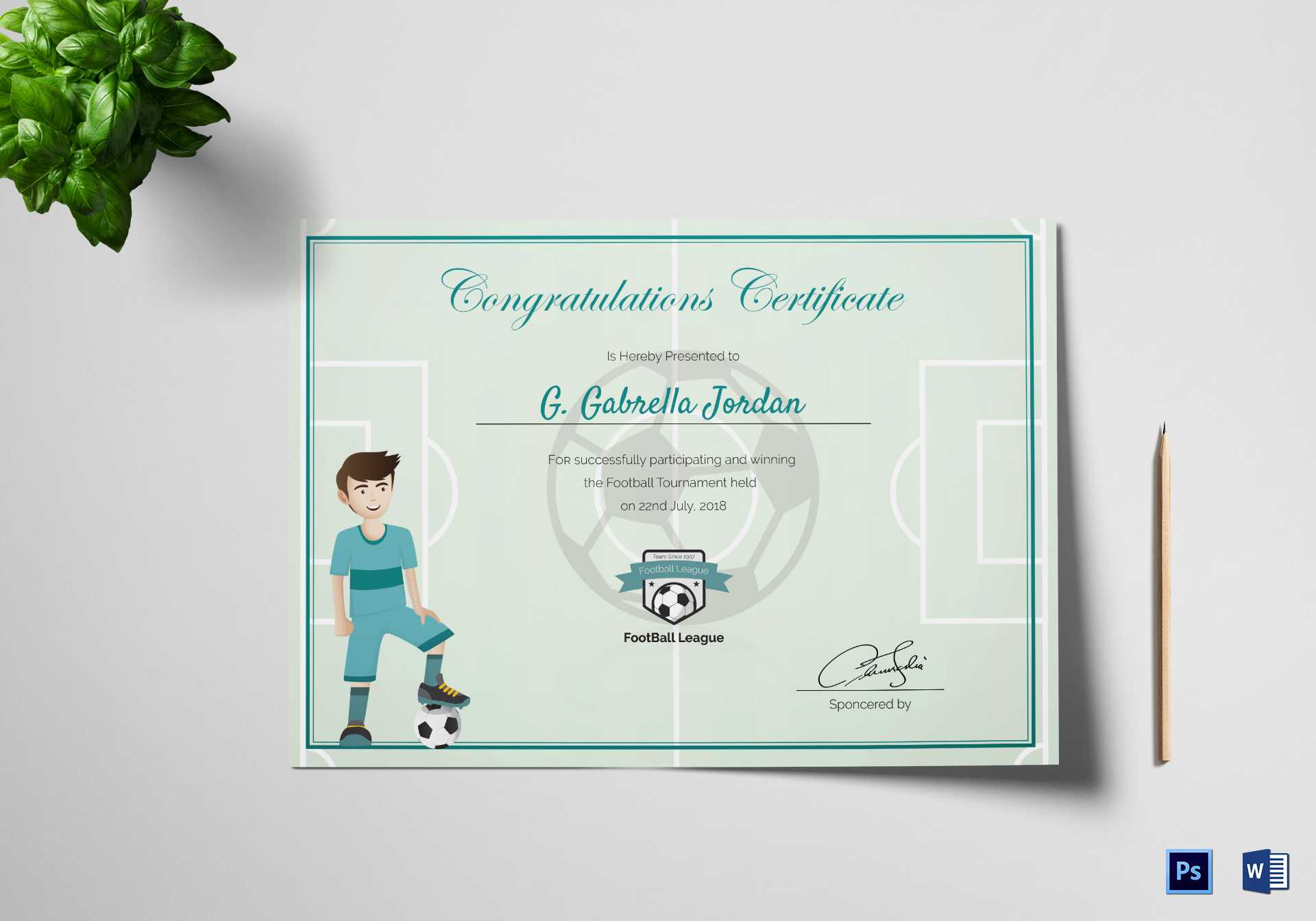 Sports Award Winning Congratulation Certificate Template For Rugby League Certificate Templates