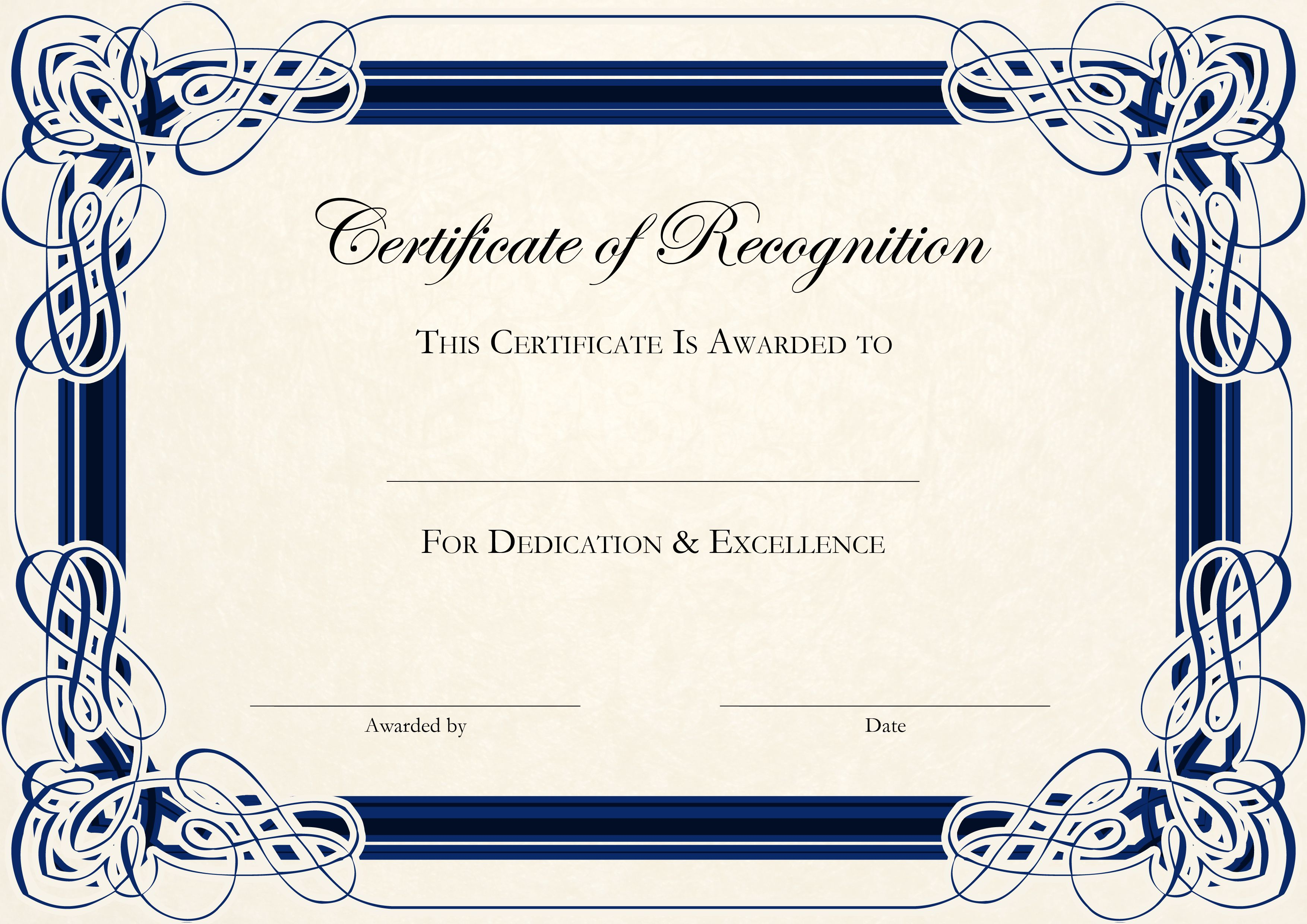 Sports Cetificate | Certificate Of Recognition A4 Thumbnail Throughout Sports Award Certificate Template Word