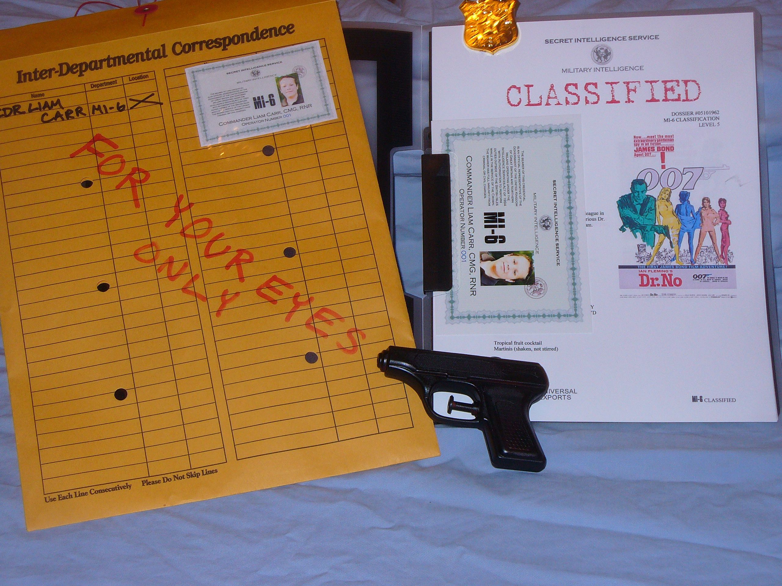 Spy Kits: Mi6 Identification Card, Dossier Of Each Movie In Mi6 Id Card Template