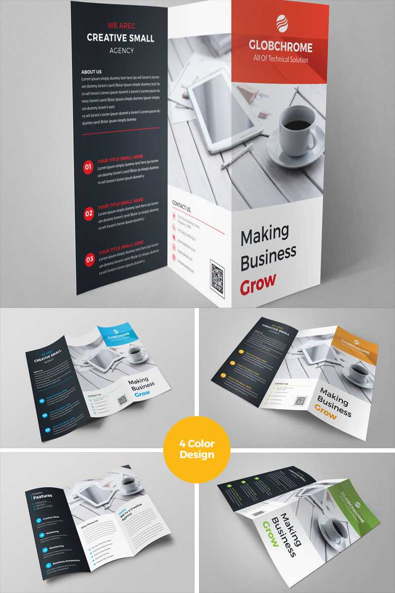 Square Tri Fold Brochure Template Corporate Identity Template Inside Technical Brochure Template