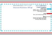 Standard Business Card Blank Template Photoshop Template pertaining to Business Card Size Photoshop Template