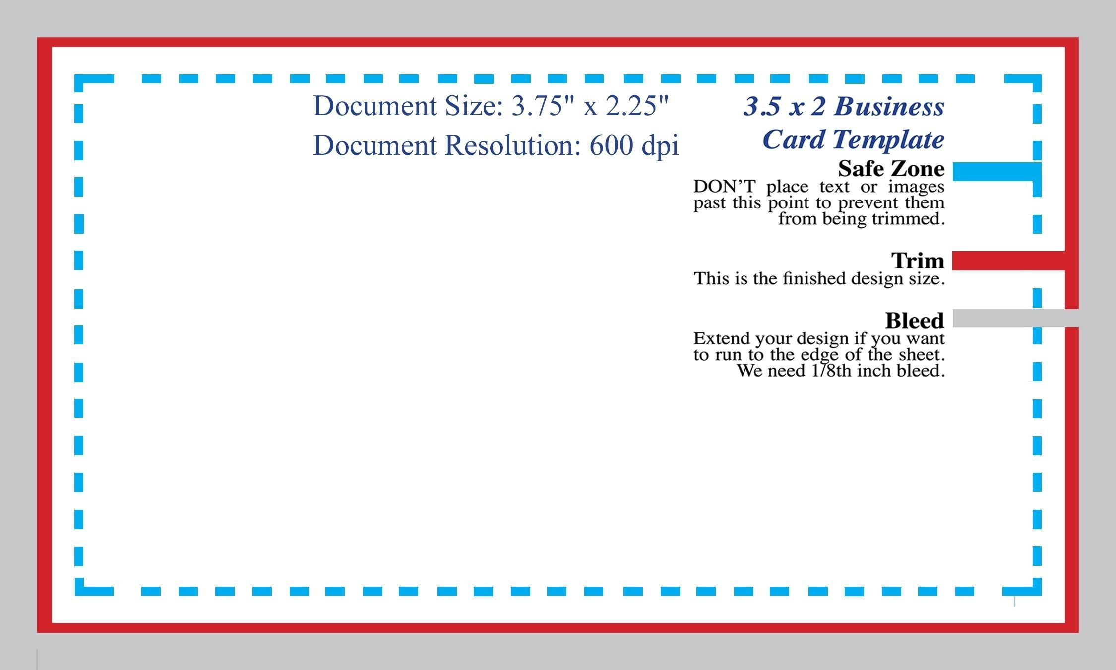 Standard Business Card Blank Template Photoshop Template Pertaining To Business Card Size Psd Template