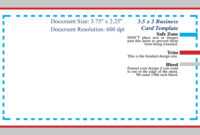 Standard Business Card Blank Template Photoshop Template pertaining to Name Card Template Photoshop