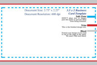Standard Business Card Blank Template Photoshop Template regarding Blank Business Card Template Psd