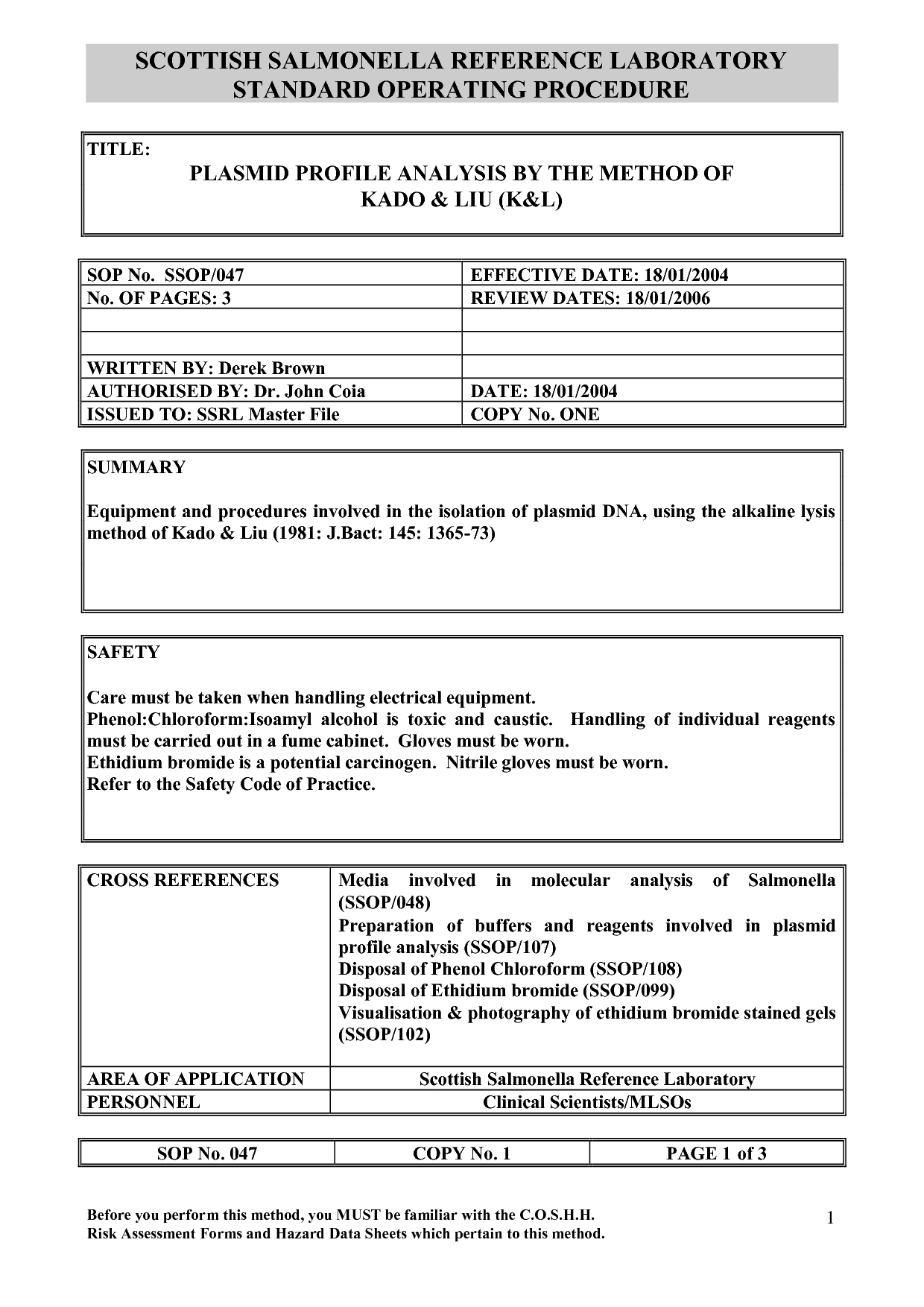 Standard Sop Form ~ Schemaw Throughout Free Standard Operating Procedure Template Word 2010