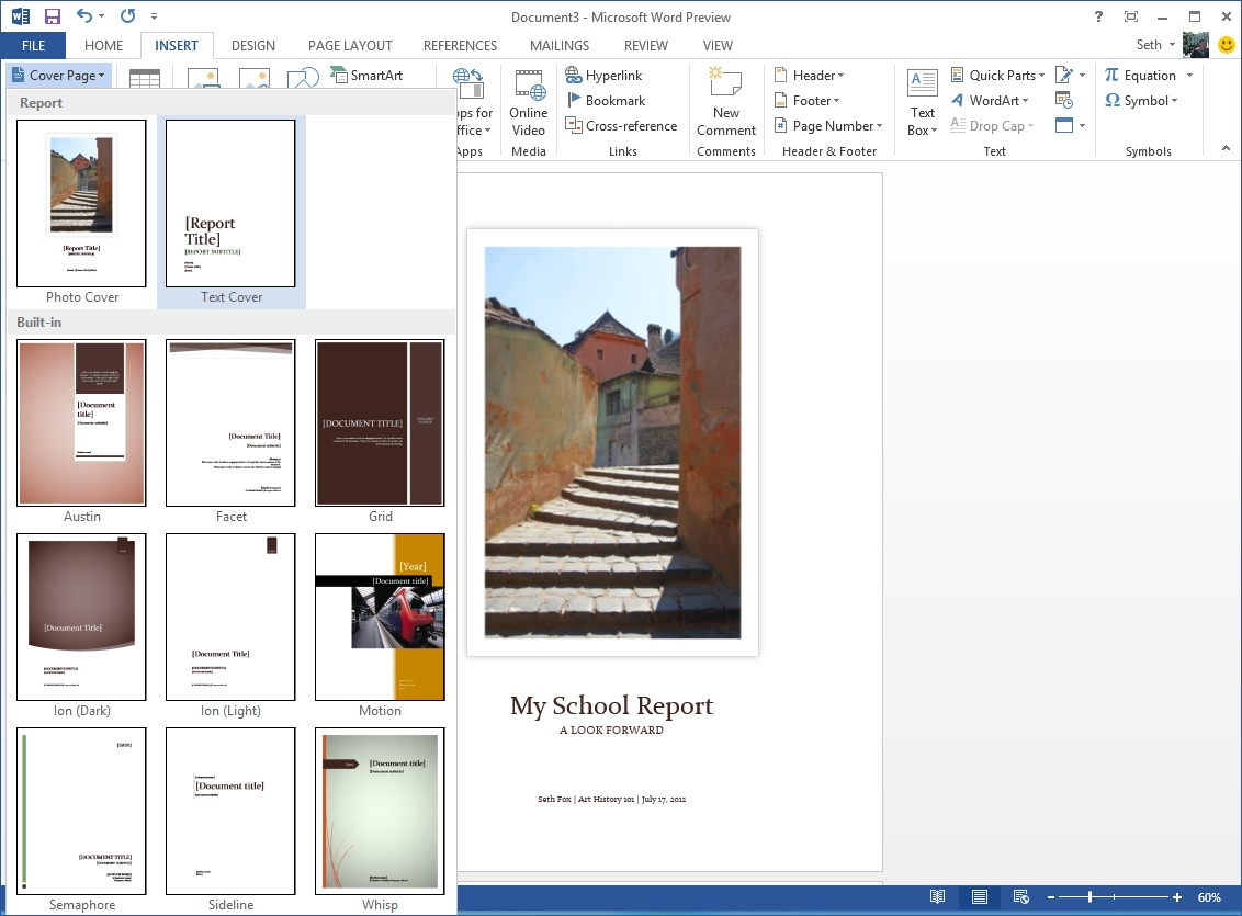 Starting Off Right: Templates And Built In Content In The With Microsoft Word Cover Page Templates Download