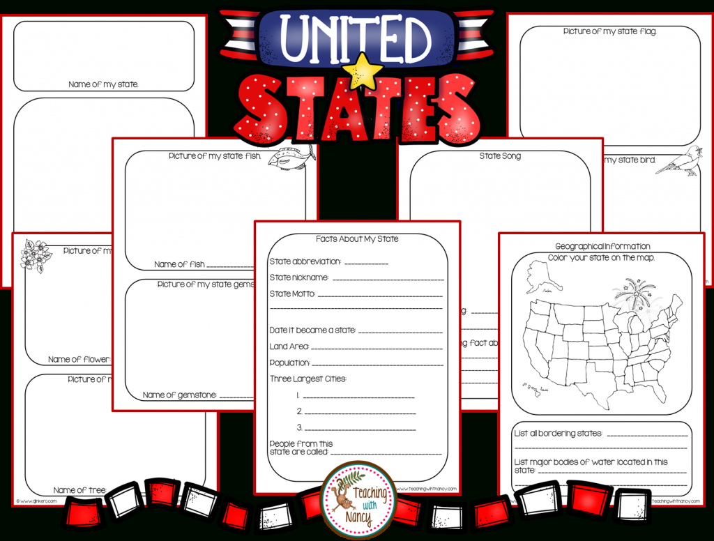 State Report Research Project Made Easy! | Teaching With Nancy Throughout State Report Template