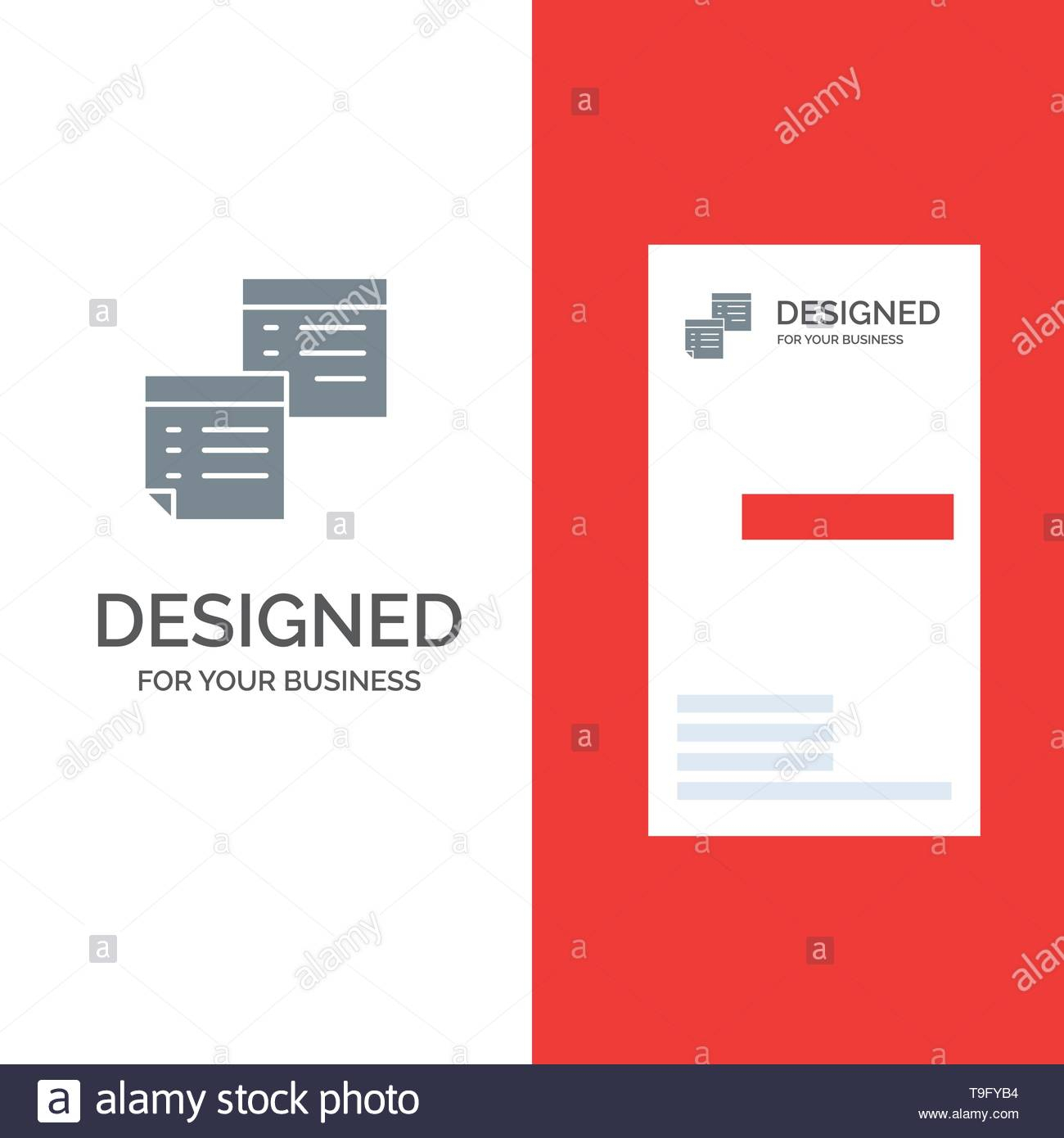 Sticky, Files, Note, Notes, Office, Pages, Paper Grey Logo Intended For Pages Business Card Template