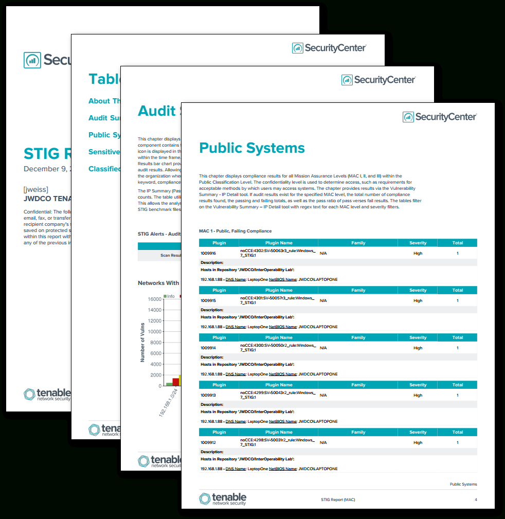 Stig Report (By Mac) – Sc Report Template | Tenable® With Information Security Report Template