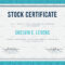 Stock Certificate Template With Ownership Certificate Template