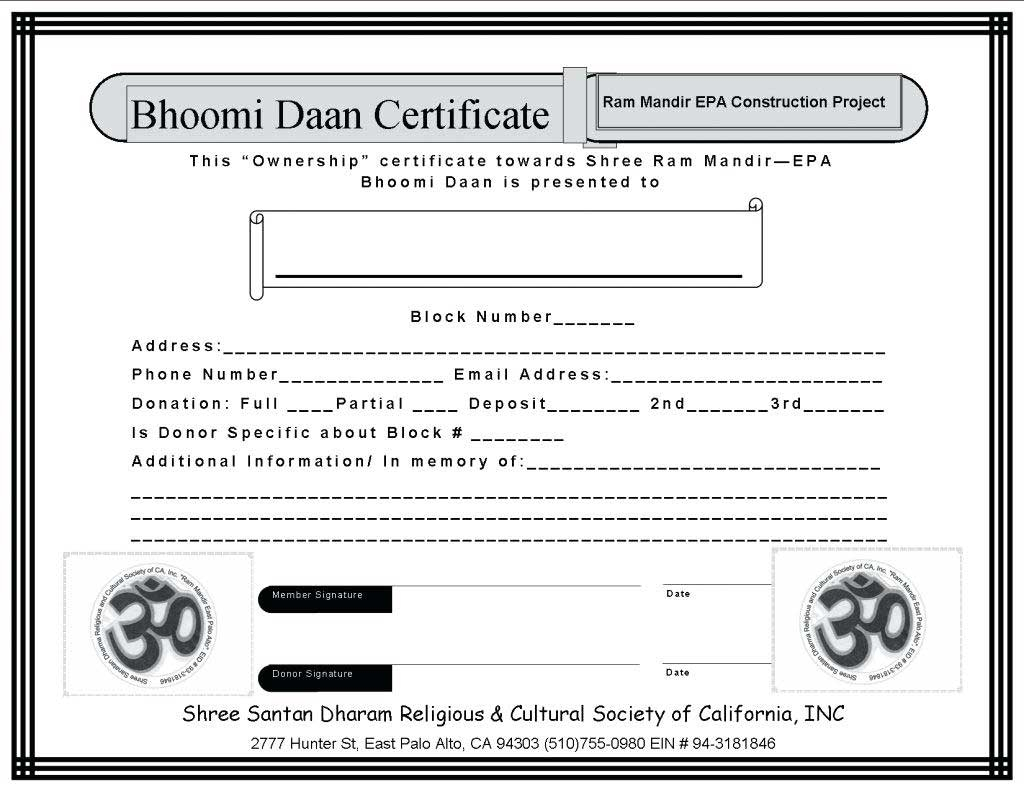 Stock Gift Receipt Template 650*502 – Ownership Certificate With Ownership Certificate Template