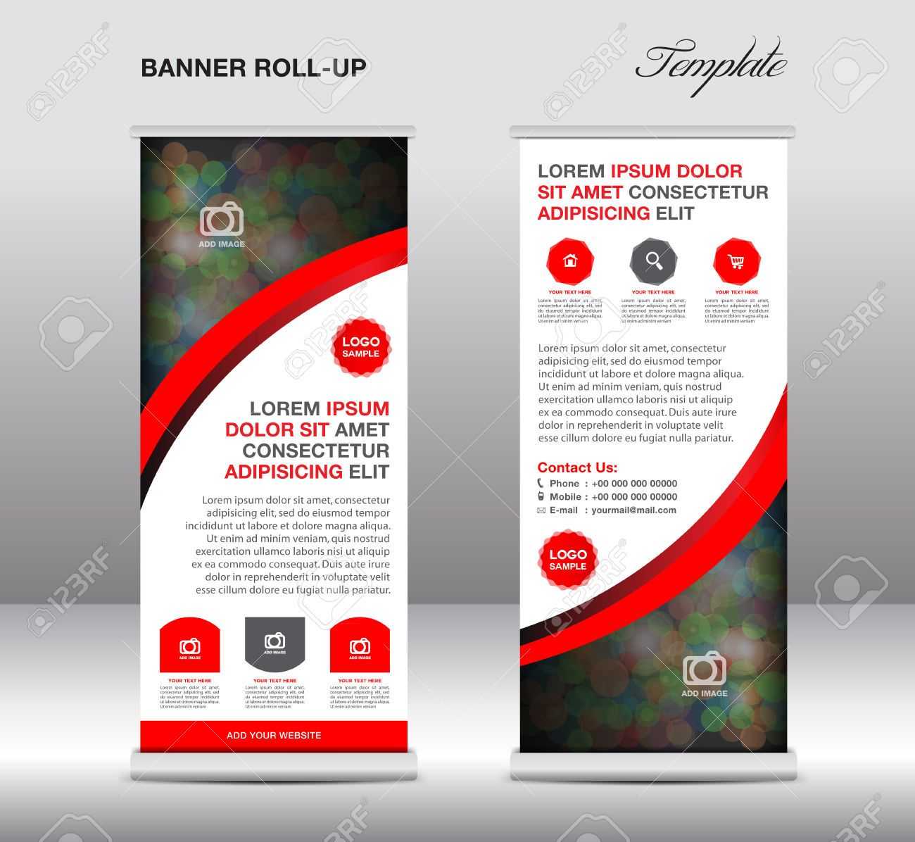 Stock Vector | Banner Design Samples | Banner Stands Throughout Banner Stand Design Templates