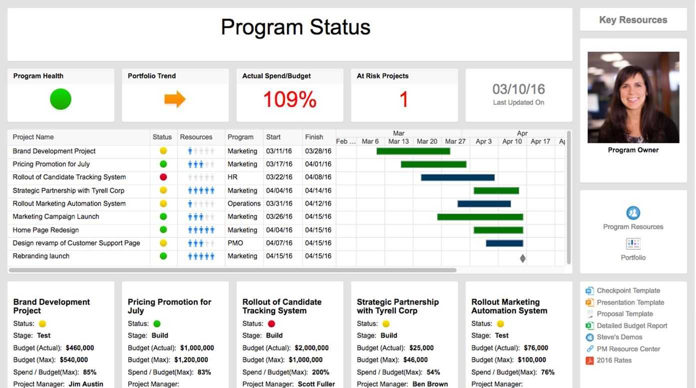 Streamline Your Project Tracking With Ready To Use Project Regarding Portfolio Management Reporting Templates