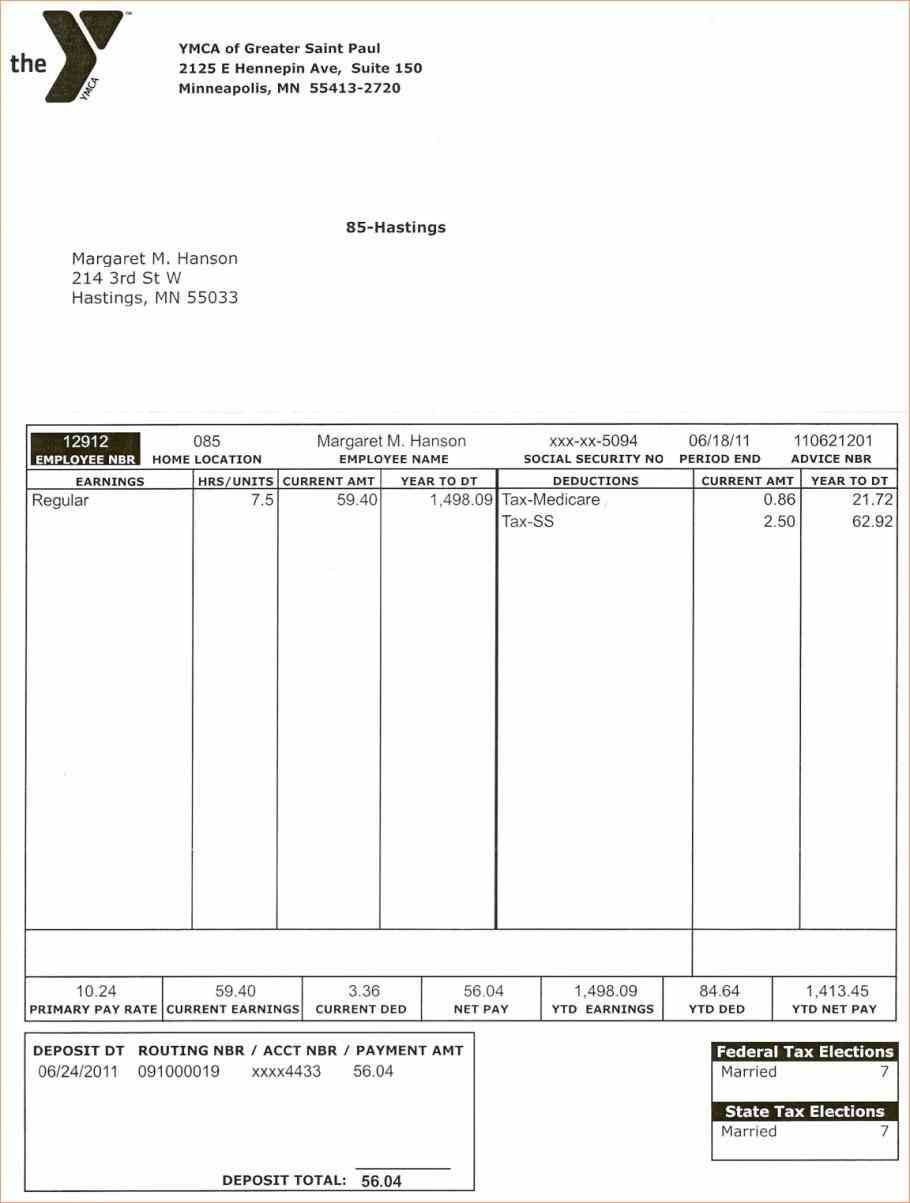Stub Template Word Paystub Allows Person Or Entity That Has For Free Pay Stub Template Word