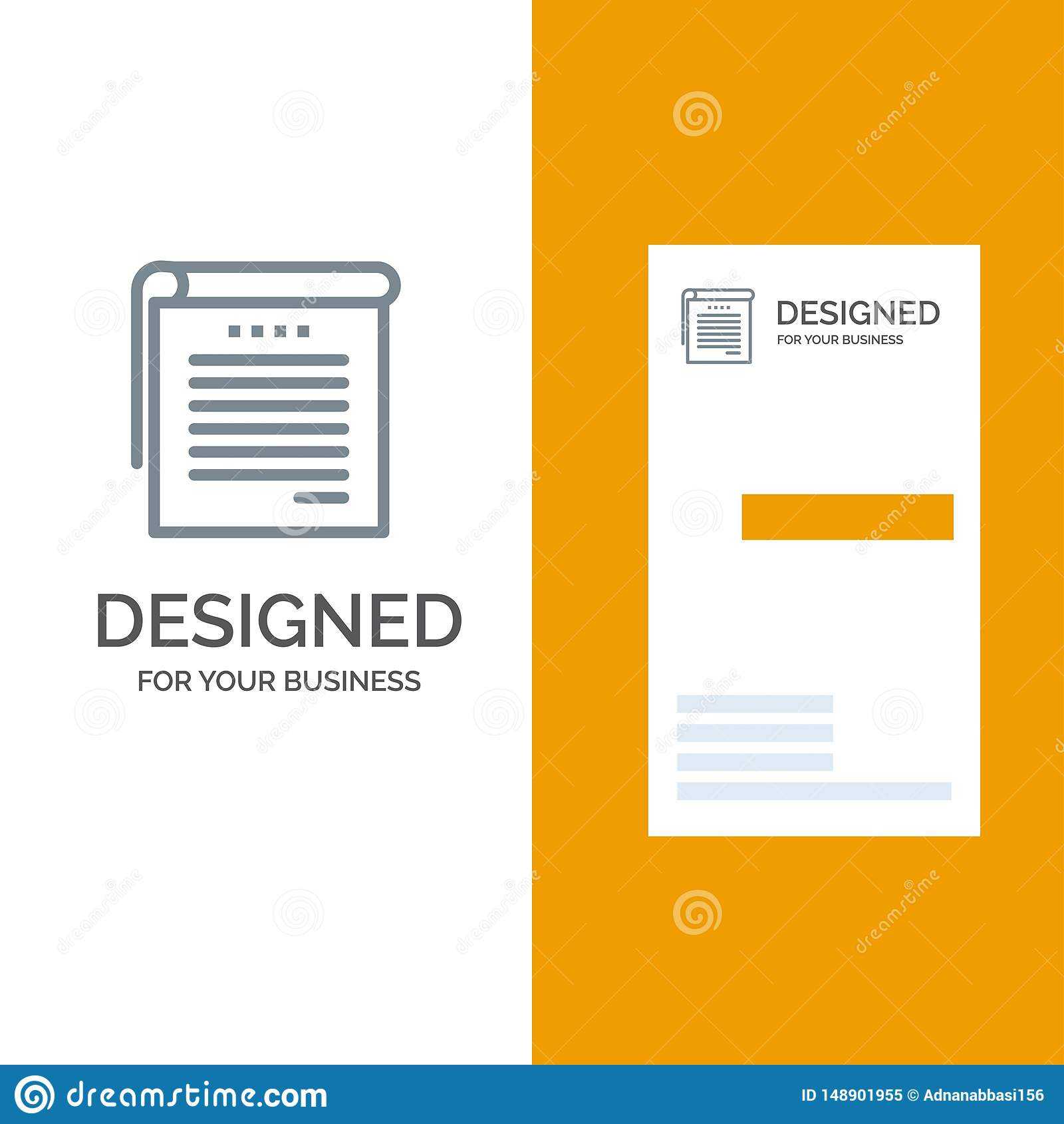 Student, Notes, Books, Student Notes Grey Logo Design And Regarding Student Business Card Template