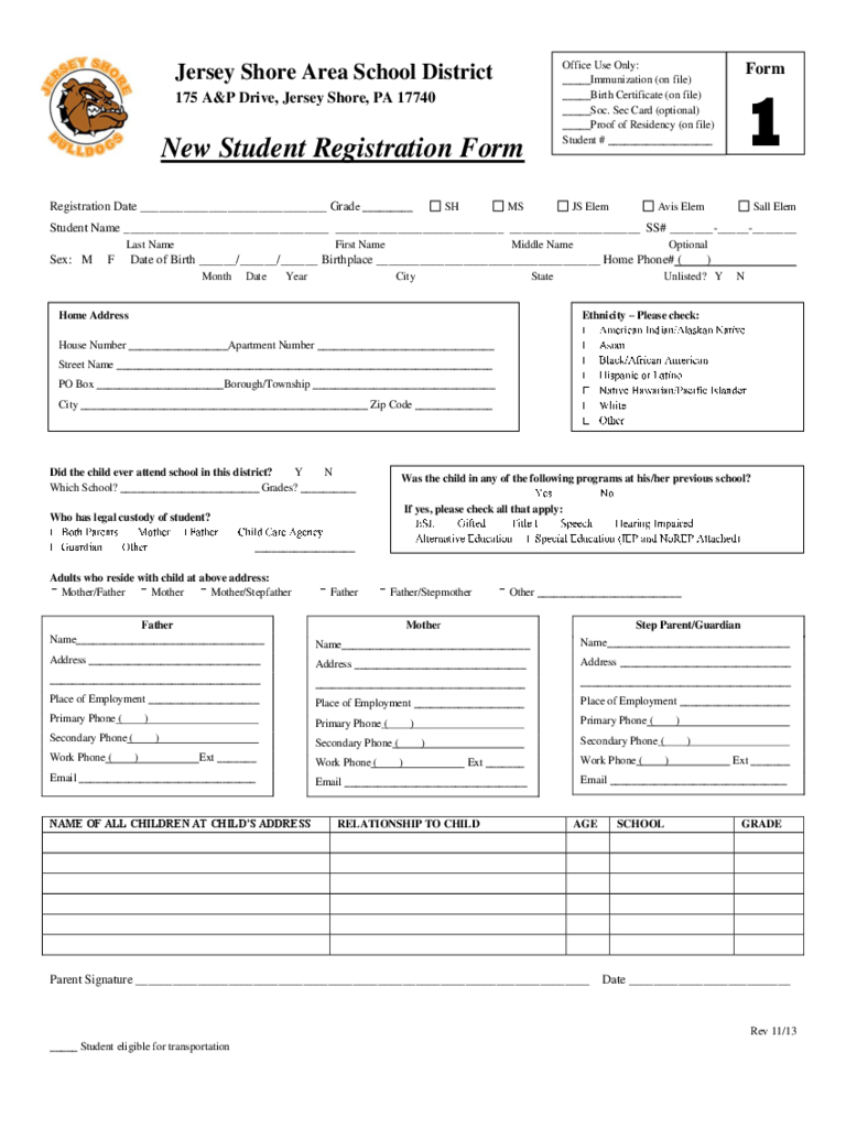 Student Registration Form - 5 Free Templates In Pdf, Word Pertaining To School Registration Form Template Word