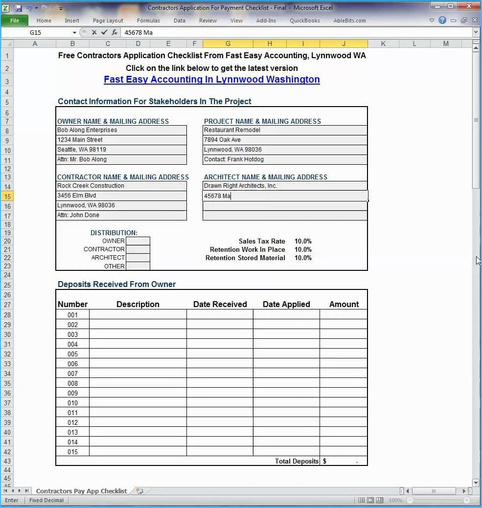 Subcontractor Payment Certificate Template Excel #9967 With Construction Payment Certificate Template